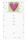 Calico Heart Fill-in Party Invitations 8ct Birthday