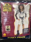 Girl's Punky Pirate Costume Small 4-6