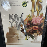 Acrylic Mirror Cake Topper Party Supplies - Gold 3