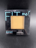 Maybelline Fit Me Matte Poreless Face Powder Makeup, #332-Golden Caramel