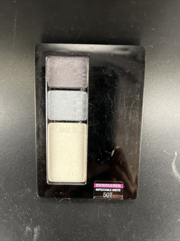 Maybelline Expert Wear Eyeshadow Trio In Impeccable Greys 50T 0.13 oz