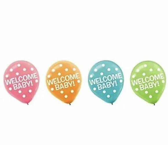 Amscan Baby Shower Printed Latex Balloons