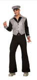 1970s Disco Silver Fox Adult Costume Shirt W/Vest Fits Up To 42” Chest