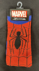 Marvel Spider-Man Webbed Costume Crew Socks Red