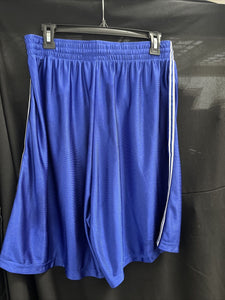 LaxWorld Lacrosse Shorts Royal Blue/White Stripe Elastic Waist w/Drawstrings XL