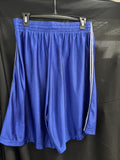 LaxWorld Lacrosse Shorts Royal Blue/White Stripe Elastic Waist w/Drawstrings XL