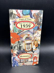 Page Of Time Memory Card 1939