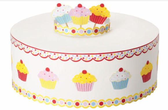 Wilton Edible Sugar Sheet Birthday Cupcake Edible Stickers 20 Ct