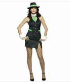 Women's Sexy Halloween Gangster Cosplay Costume Size 4-10