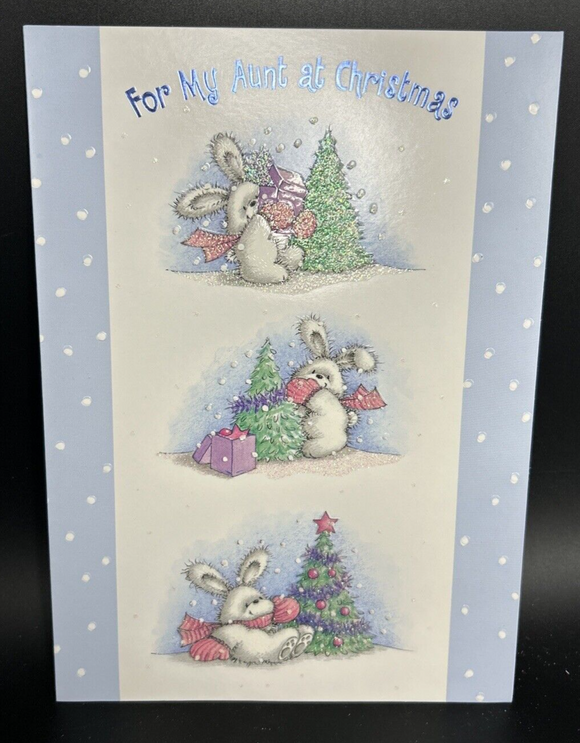 Merry Christmas Aunt Greeting Card w/Envelope