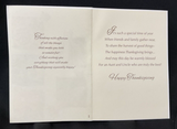 Happy Thanksgiving Aunt and Uncle Greeting Card w/Envelope