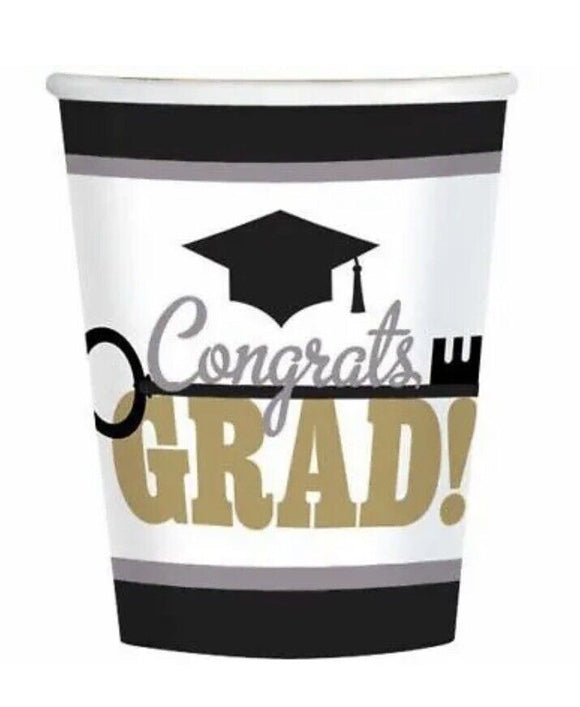 Amscan Key To Success Graduation Cups Pack Of 50