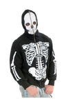 Men's Adult Lg 42-44 Skeleton Costume Hoodie Sweatshirt0