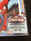 Ultimate Spiderman Birthday Card/Gift Tag/1 Gift Sheet 49mmx682mm Bundle 1