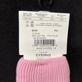 Tic Tac Toe Toddler Cuff Sock w/Non-slip Sizw 12-24 Months Pink