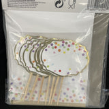 Rainbow Confetti Table Labeling Kit