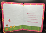 Happy Thanksgiving Godmother Greeting Card w/Envelope