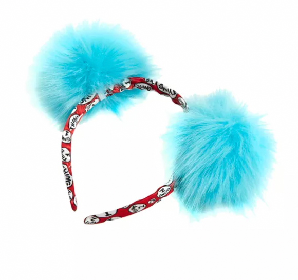 Faux Fur Thing One and Thing Two Headband - Dr. Seuss