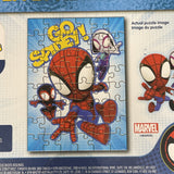 Marvel Spidey & Friends “ GO SPIDEY” 48 Pc Foil Puzzle 12”x15”