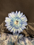 Lot Of 12 4” Blue Daisy Craft Flowers w/ 1” Center Rhinestone2