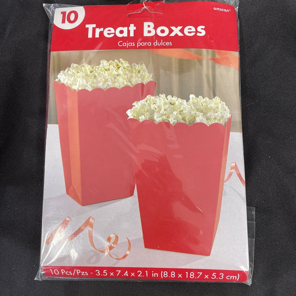Large Popcorn Box Apple Red - Pack of 10