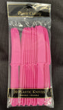 Amscan Plastic Knives | Pack of 20 | Party Supply Bright Pink