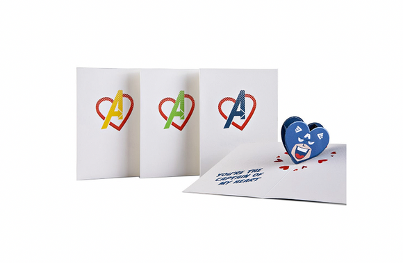 Marvel Avengers Valentine Notecards (Assorted 4 Pack)