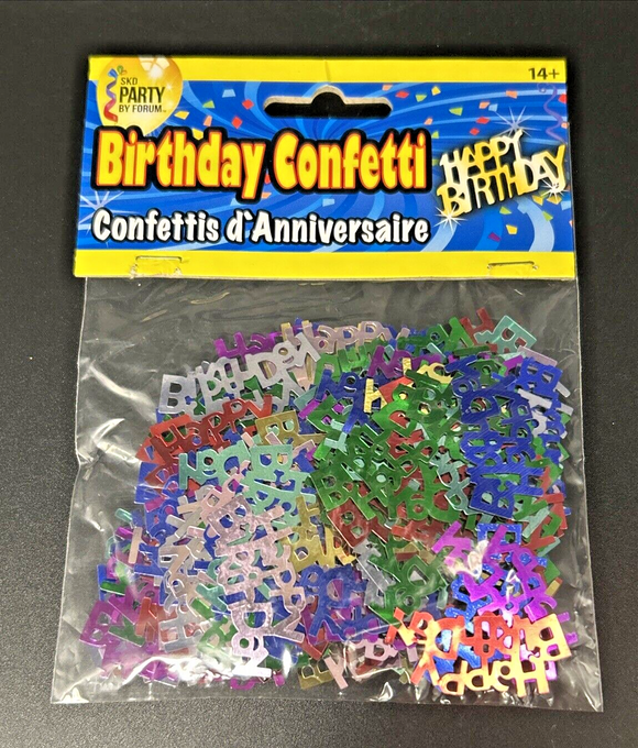 Happy Birthday Confetti Multi-Colored SKD Party By Forum