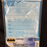 8 DC Batman Comic Birthday Party Invite Invitations Cards plus Envelopes