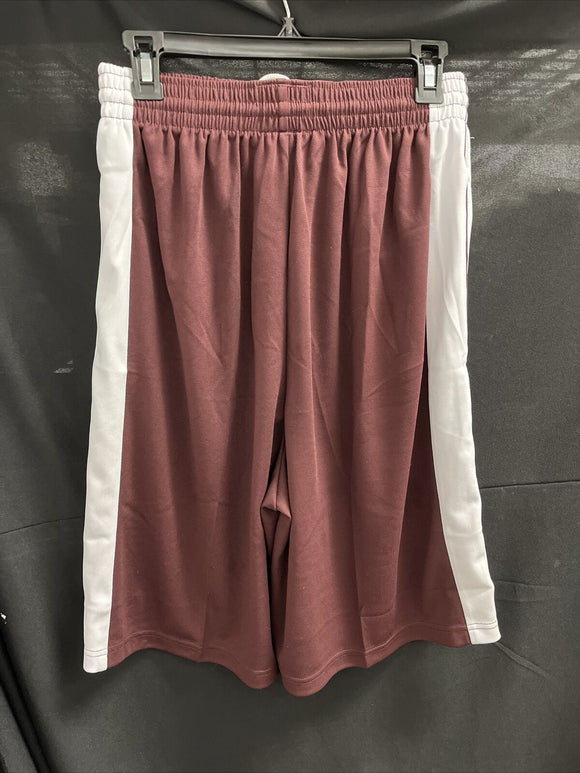 Yale Sportswear USA Adult Shorts Maroon/White Elastic/Drawstring Medium