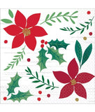 16 Paper Beverage Napkins Christmas Serviettes 2Ply Party Dessert Cocktail Xmas