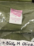 LAT Apparel 3616 Junior Fit Fine Jersey Tee Top  T Shirt Medium Olive2