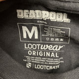Deadpool Club Merc Loot Crate Deadpool Medium Black Tshirt