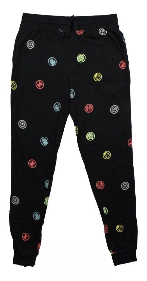 Marvel Avengers Mens Icons Logos Tossed Lounge Pants Sleep Pants Size Medium