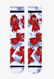 Marvel WandaVision Scarlet Witch Cartoon Allover Print Tie-Dye Crew Socks