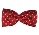 JUMBO CLOWN RED POLKA DOT 15" BOW TIE HALLOWEEN COSTUME DRESS ACCESSORY BB43RD