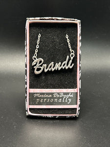 Marina DeBuchi "Brandi" Necklace Silver Plated 15 +3 extender NEW