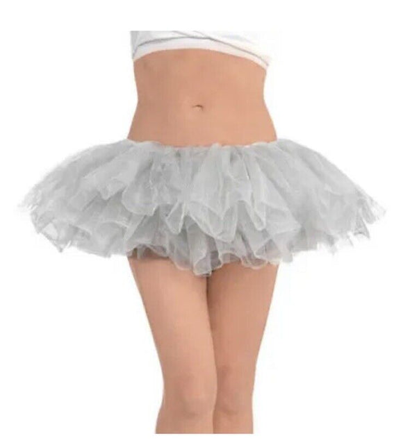 SILVER ADULT TUTU Halloween Costume Silver Tulle Dress Up