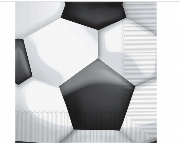 Soccer Beverage Napkin, Pack of 16