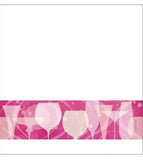 Fabulous Pink Cocktail Birthday Party TableCover Border Print 54”x108”