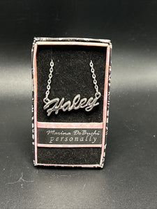 Marina DeBuchi "Haley" Necklace Silver Plated 15 +3 extender NEW