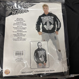 Men's Adult Lg 42-44 Skeleton Costume Hoodie Sweatshirt2