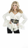 Women S White South Seas Blouse Costume Small 0