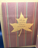 From All of Us on Thanksgiving Greeting Card w/Envelope