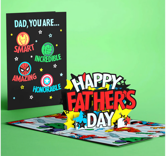 Marvel's Avengers Super-Hero Father's Day Pop-Up Card Lovepop Greeting Card