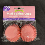 Pink Party Supplies Mini Cupcake Cases Baking Cups 100 Pack 3cm Approx Birthday