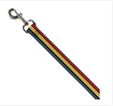 Captain Marvel Stripe Dog Leash 1”wide 4ft Long "Fluffy"2