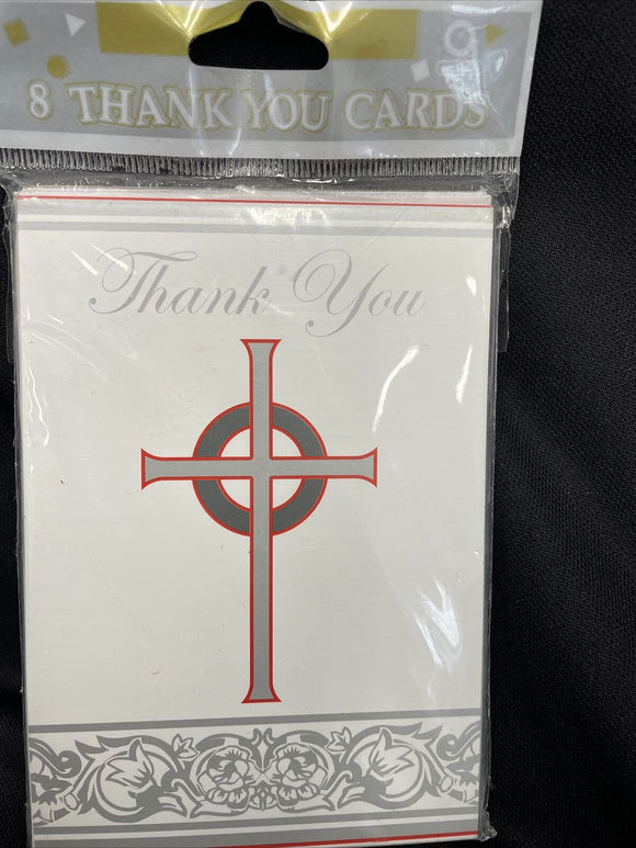 Confirmation Invitations, Thank You Cards 8Ct