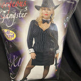 Women's Gangster Plus Size Costume Fits Up To Size 22