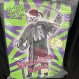 Child Medium 8-10 Buccaneer Bones Skeleton Pirate Costume